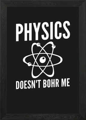 PHYSICS BOHR ME Gerahmtes Wandbild Poster Leinwanddruck Bild