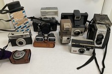 Lot of 7 Vintage Cameras including Petri FT with with 2 lenses, keystone 20