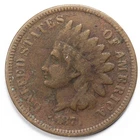 1873 1C Indian Head Penny Cent  Very Good+ (VG+)