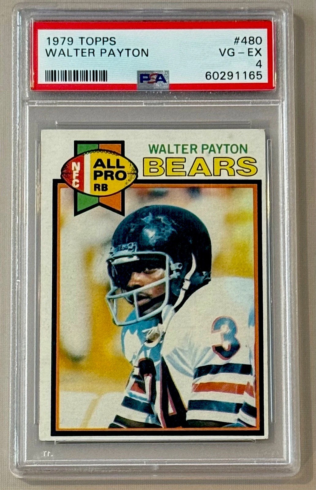 1979 Topps Walter Payton #480 PSA 4 HOF Vintage GRADED VG-EX Sweetness ‘79 NICE