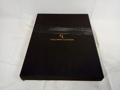 Gallaway Leather Genuine Zippered Portfolio Organizer Brown