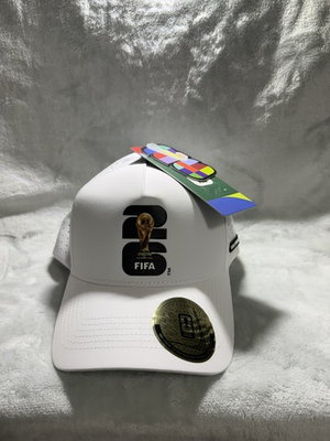 #ad Official FIFA World Cup 26 Hat White Laser Perforated Snapback Cap New With Tags $25.00