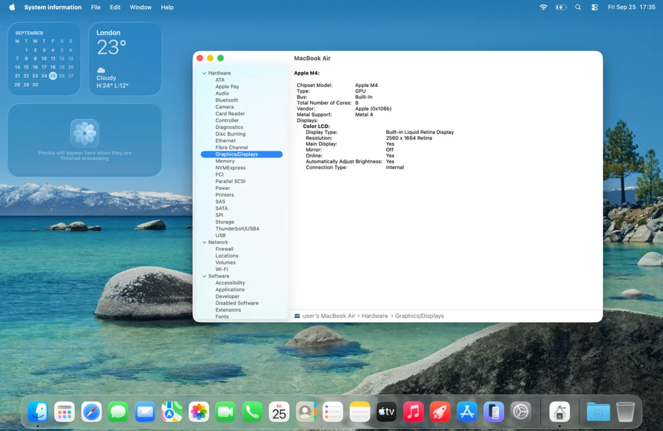 MacBook Air M4 (13", 2025) 256GB Sky Blue - Grade B (Marked), photo 3 of 5