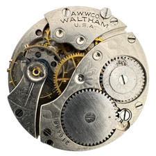 Antique 0s 1917 Waltham 1907 7j Mechanical Hunter Pocket Watch Movement No. 360