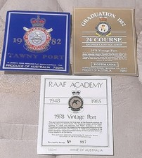 Set of 3 assorted Royal Australian Airforce labels MINT 