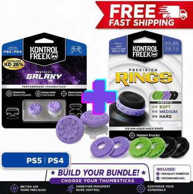 KontrolFreek + Precision Rings Bundle PS5 PS4 Pick Your Thumbsticks NEW