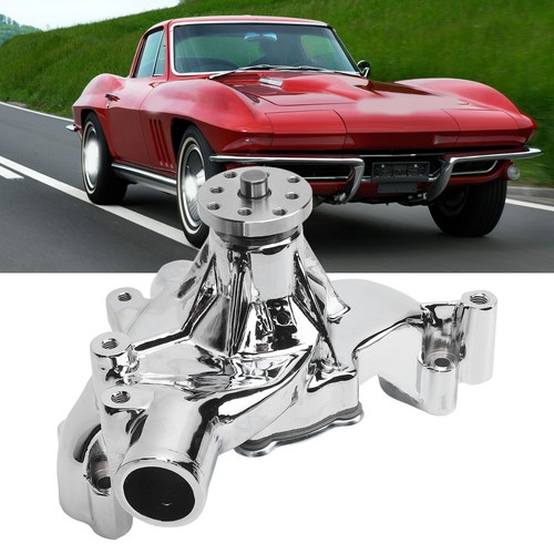Polished High Flow Long Water Pump Chrome Aluminum Alloy Replacement For BBC 396 - Picture 10 of 12