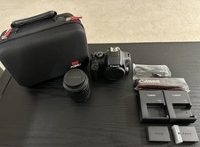 Canon EOS Rebel T6 DSLR Camera, 18-55mm Lens, 2 Battery, 2 Charger, Case  More