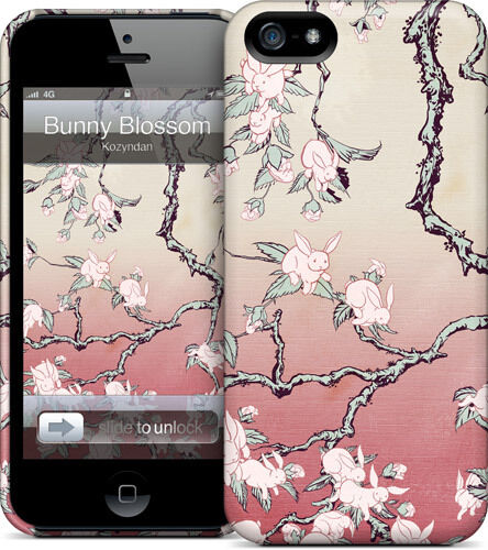 Hard Case GelaSkin- Bunny Blossom for iphone 5 - Picture 1 of 1