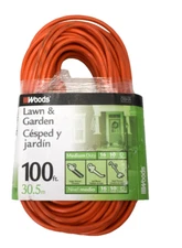 Woods Outdoor Extension Cord 100' 16 Gauge 3 Prong Lawn & Garden Cable 0269