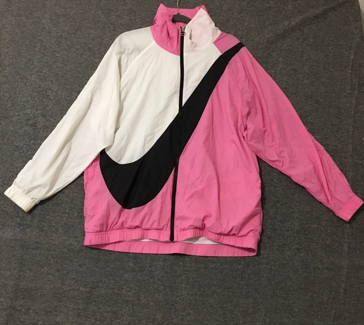 Nike swoosh jacket pink discount