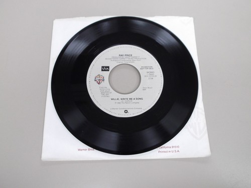 Ray Price - Willie, Write Me A Song - Warner Bros. 7-29691 Promo NM - Picture 4 of 4
