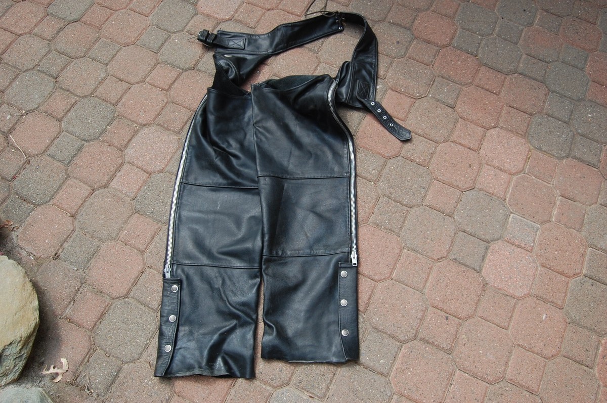 Leather chaps deals ebay