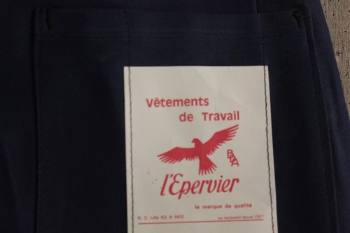 Pantalones Vintage Francés Ropa de Trabajo Ropa Utilitaria Pantalones Deadstock 37 pulgadas Cintura - Imagen 7 de 7