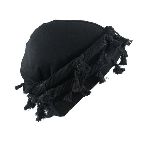 Women Men Muslim Durag Turban Head Wrap Satin Lined Head Scarf Hat Cap Cover - Picture 10 of 19