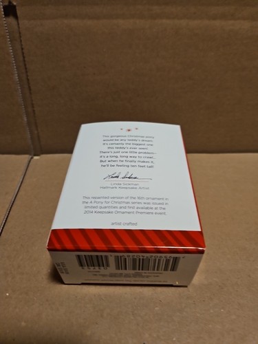 Hallmark Keepsake Ornament Limited Edition 2014 A Pony For Christmas - Picture 3 of 12
