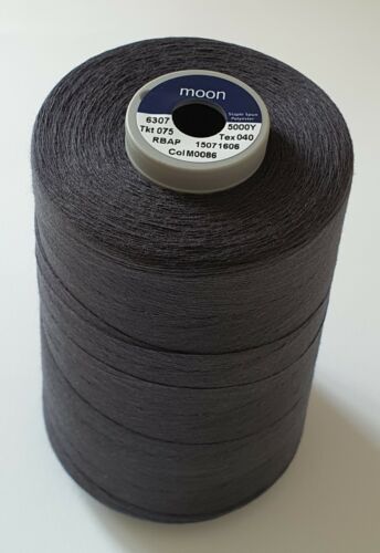 Coats Moon Sewing Thread, TKT75 strong Spun Polyester, Multi Purpose 5000Y Cone - Picture 6 of 11