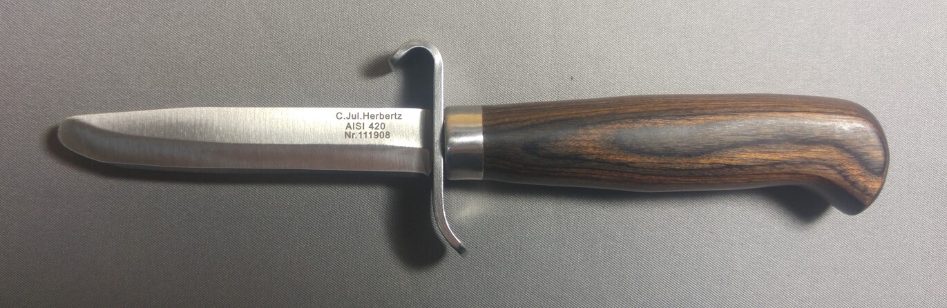 Thumbnail - Fahrtenmesser Herbertz Kids Pakkaholz 80mm