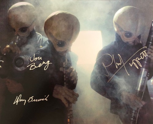 JON BERG DOUG BESWICK PHIL TIPPETT SIGNED 11x14 FOTO STAR WARS RARE BECKETT BAS - Bild 1 von 5