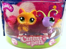 Littlest Pet Shop Cutest Pets Furry CAT & BUTTERFLY lot #2576 #2577 Retired NIB