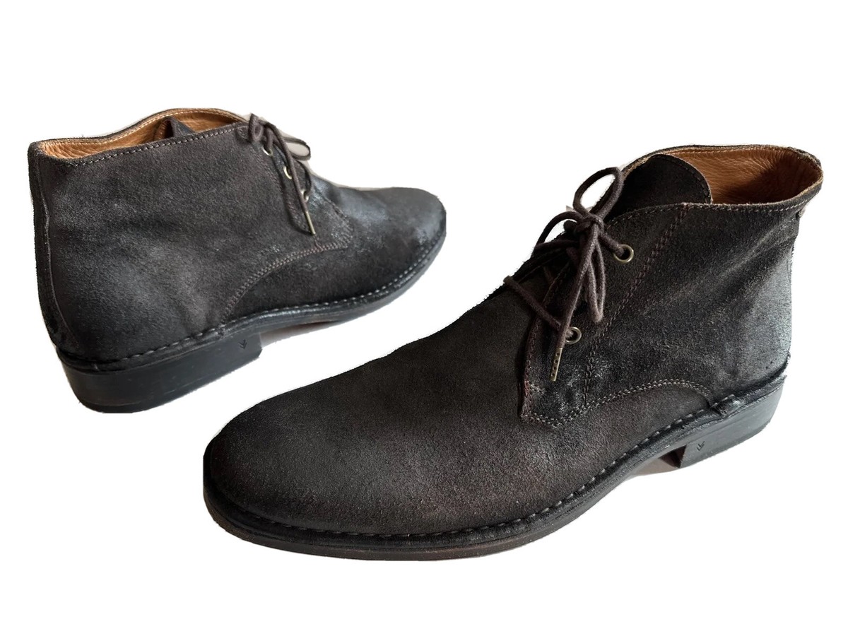 John Varvatos Men’s Size 8M Chukka Ankle Boots Desert Black Suede casual dress John Varvatos M Desert Boots for Men for Sale | Shop New  main image 3