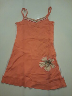 Mexx Mädchen Kleid, jersey Gr. 110/116 Orange wie neu 