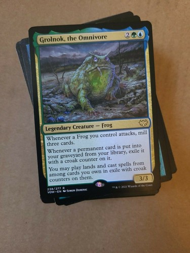 Mtg Starter Deck Magic: The Gathering Frog Tribal Commander Deck - Grolnok The Omnivore Mill EDH 100 Cards Dinosaur Commander Deck Mtg Mtg Starter Deck Magic: The Gathering Frog Tribal Commander Deck - Grolnok The Omnivore Mill EDH 100 Cards Dinosaur Commander Deck Mtg