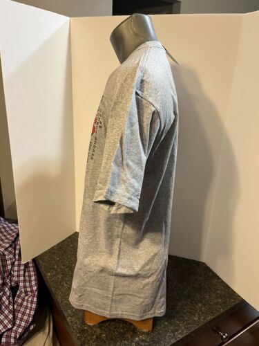 T-shirt adulto Outer Banks North Carolina grigio rosso grande cotone poli - nuova con etichetta - Foto 5 di 13