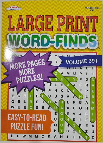 Kappa PAPP Large Print  Word-Finds, Word Hunt, Crosswords Puzzle Books You Pick! - Imagen 66 de 185