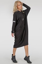 Oversize dress in black color 2792.79