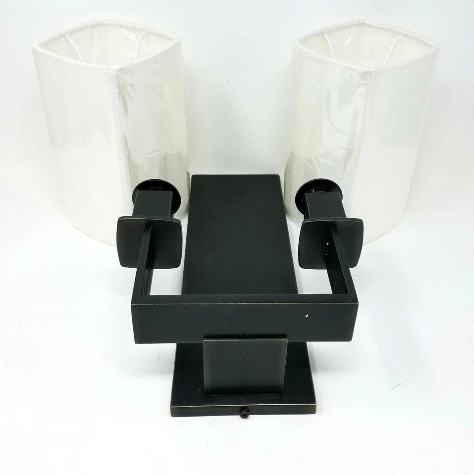 Aplique de pared Hudson Valley Lighting 722-OB antiguo bronce Baldwin 2 luces 14" de alto Foto 4 de 4