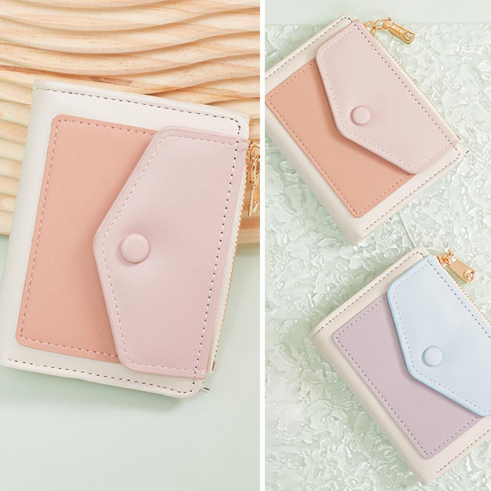 Women's short card holder fresh and simple geometric pattern coin purse P3P4 πд