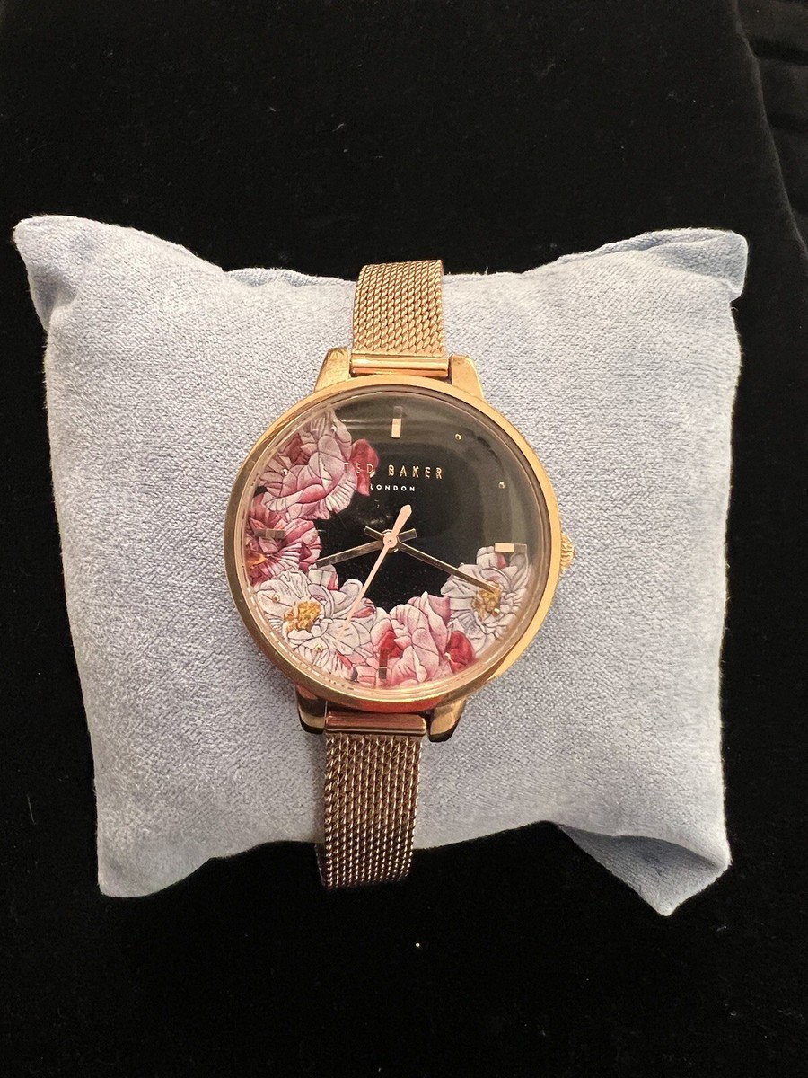 Ted Baker Rose Gold Kate Watch. New Without Tags. Black Face 