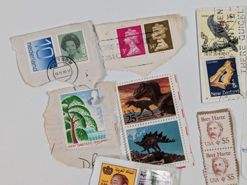 23 Vintage 1990's Postage Stamp US Postal Service Lot/Bundle: Dinosaur, Bird - Bild 2 von 6