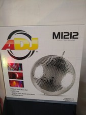 12" Mirror Glass Disco Ball Large DJ Dance Home Party Bands Club Stage Lighting