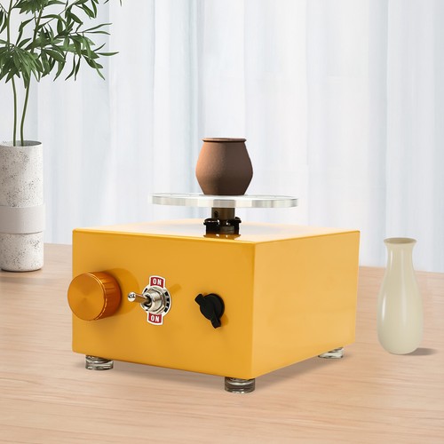Mini Pottery Wheel 2000RPM Electric Ceramic Machine 6.5-10cm Turntable Craft UK - Picture 2 of 20