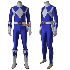 Dino Rangers Uniform Blue Ranger Cosplay Costume Zyuranger Outfit Men Halloween