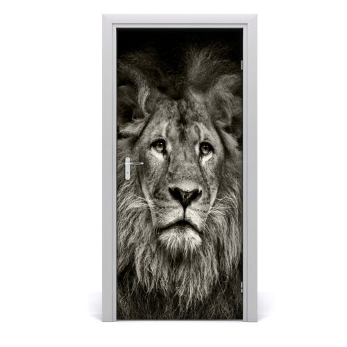 Vinilo para Puerta con Diseño Decoración del Hogar 95x205 cm Muro de león - Imagen 1 de 3