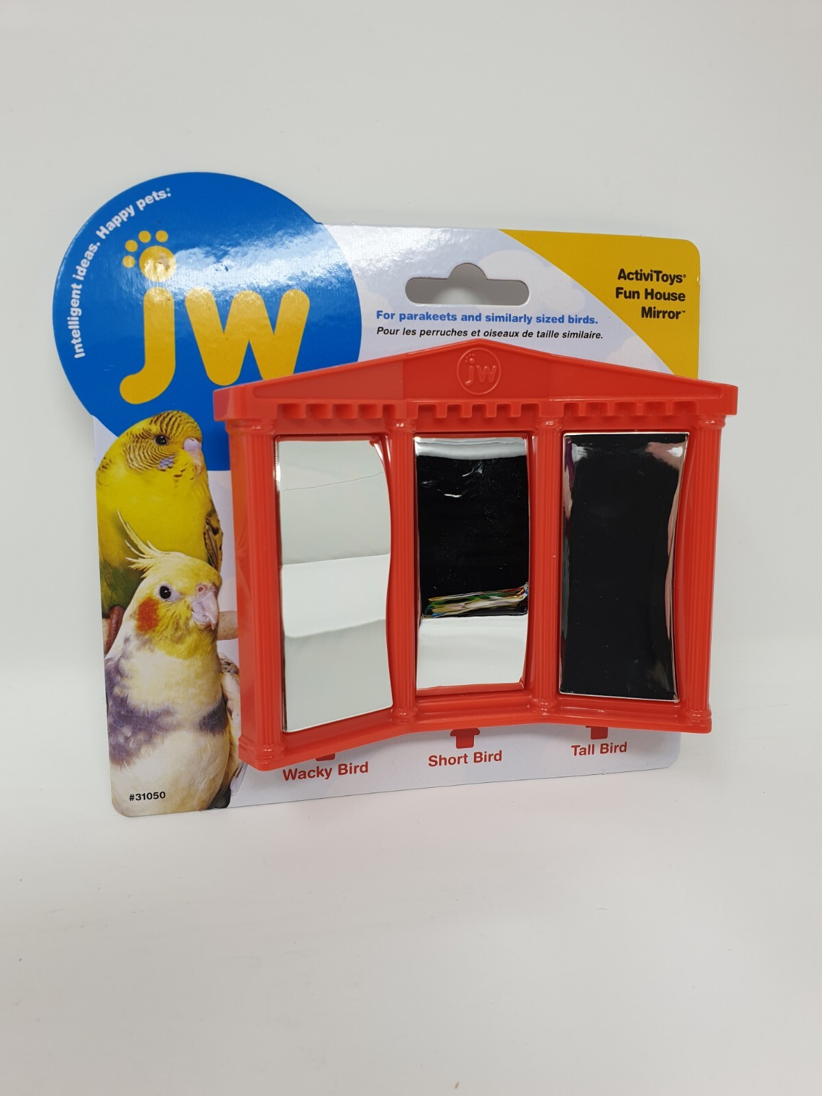 JW bird enrichment toys for cockatiel, budgie and parakeets mirror