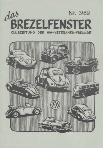 Brezelfenster Clubzeitschrift Ur VW Käfer Freunde Ovali Brezel Kübel 3/1989 - Afbeelding 1 van 1