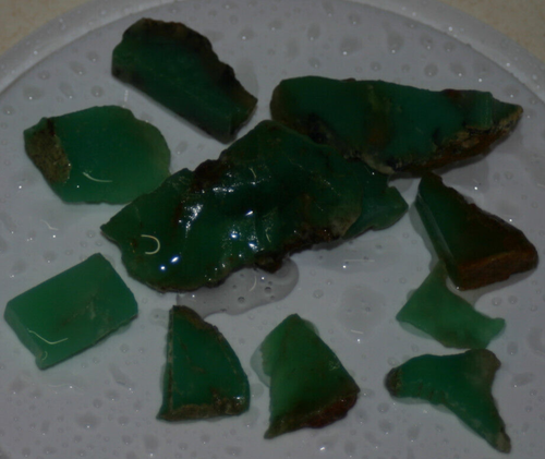 Chrysopras Abschnitte Mineral Rohstein ca.50 gr Nr 9205 - Bild 11 von 14