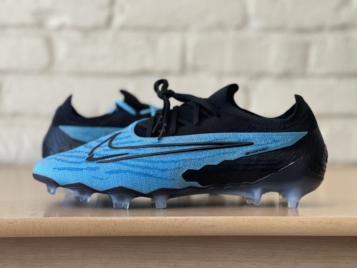 Nike By You Phantom GX Elite FG ACC Black Blue GripKnit Men Nike By You Phantom GX Elite FG ACC Black Blue GripKnit Men