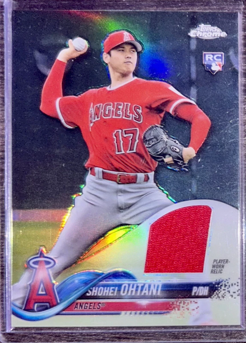 2018 Topps Chrome Shohei Ohtani Refractor Relic Rookie Card RC 