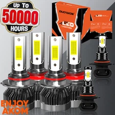 For Toyota 4Runner 2006-2009 LED Headlight +Fog Light Bulb High/Low Beam 10000LM