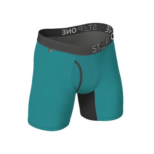STEP ONE New Mens Boxer Briefs+Fly Bamboo Underwear - Various Colours and Styles - Picture 83 of 114
