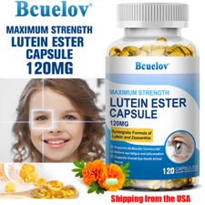 Lutein Zeaxanthin Capsules Support Eyes Vision Health Reduces Eye Strain 120 US