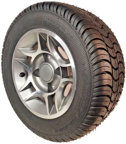 Golf Cart Tires Rims Wheels Lug Nuts 205/50-10 some Club Car model DOT- Set of 4 - Picture 6 of 24