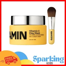 Deep Cleansing Turmeric Clay Face Mask - Visibly Brighten Dark Spots, 2.5 Oz