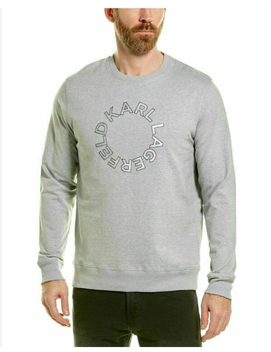 Men's Karl Lagerfeld Gray Pullover/Sweatshirt Size Medium