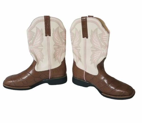 Cinch Western Women's Pull On Boots KWY410 Light Up USA Size 6M WRX Faux Gator - Picture 2 of 12